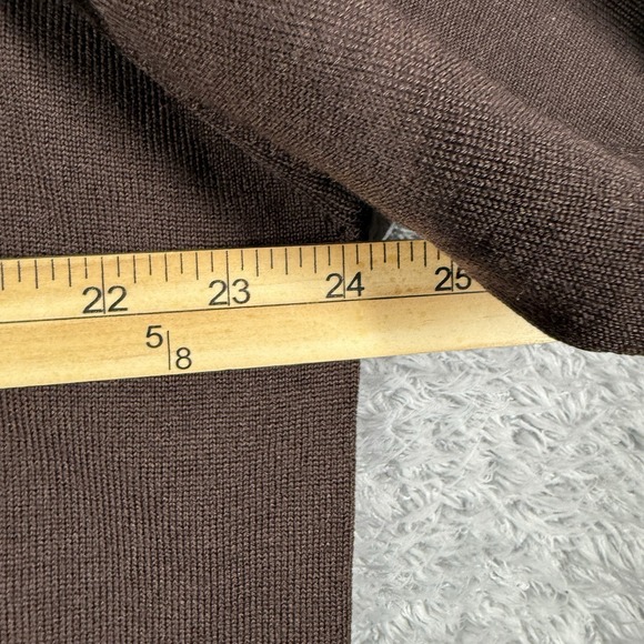 Versace Classic Vintage Men Merino‎ Wool 1/4 Sweater Made in Italy Size Xl Brown - Picture 8 of 11